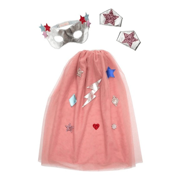 Meri Meri - Kids Superhero Dress Up Knit Costume - Pink - Picture 1 of 5
